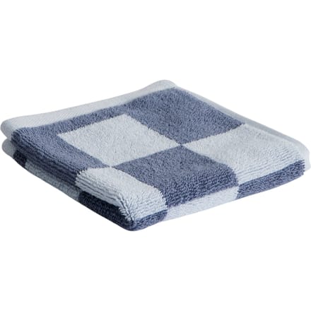 HAY Check Washandje - steel blue