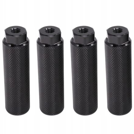 Een set van 4 compacte, antislip fietspedalen van aluminiumlegering.