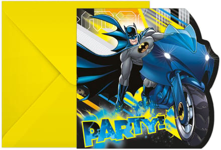 Batman uitnodigingen - DC Comics - 6 stuks - Kinderfeestje