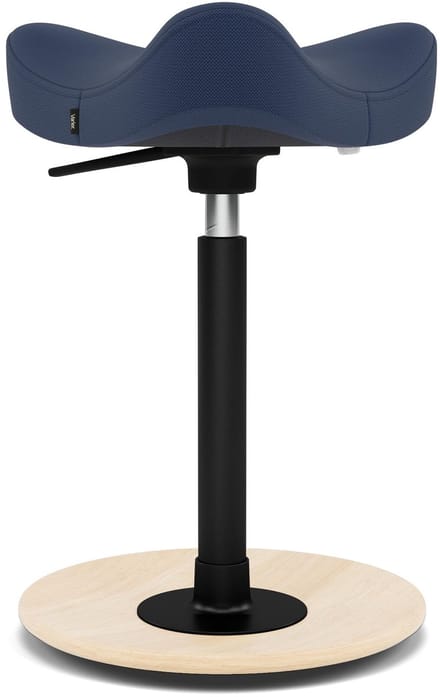 Varier Stokke Move Compact zadelkruk, Blauw/Naturel Revive - ergonomisch