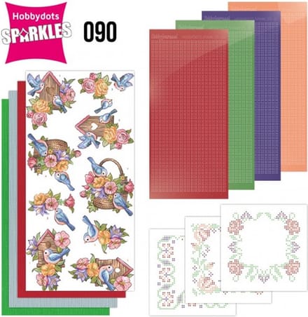 Sparkles Set 90 - Yvonne Creations - Birdhouse With Birds