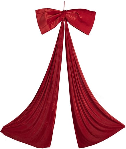 Clayre & Eef Kerstdecoratie 120x12x300 cm Rood Textiel