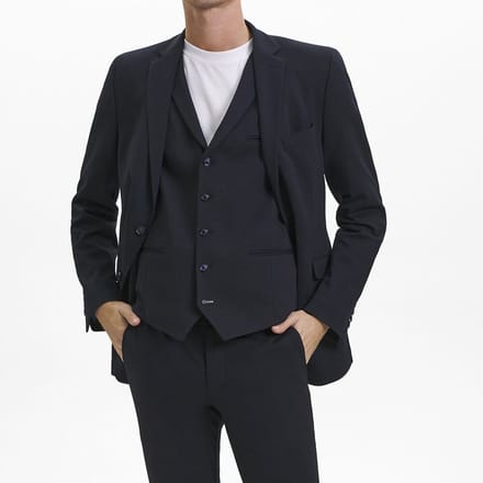 Sunwill Heren Extreme Flexibility Colbert in Modern Fit | Maat 52 | Donkerblauw