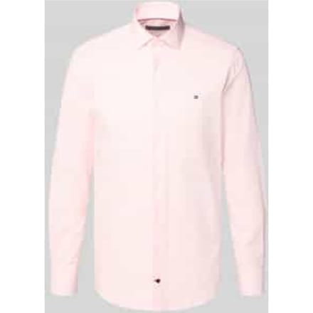 tailored fit zakelijk overhemd met kentkraag