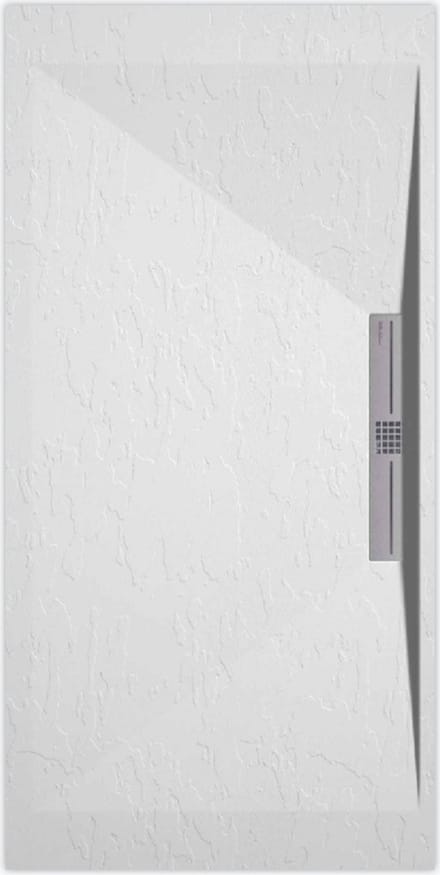 Sanifun douchebak Stone Side White Slate 1200 x 700 S