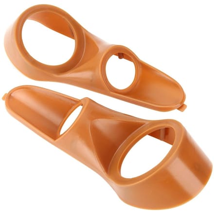 Lot de 2 supports de haut-parleur coaxiaux 3 voies en plastique pour voiture orange