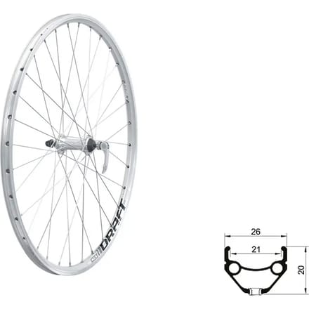 Voorwiel Kellys Draft V-Brake F 26''