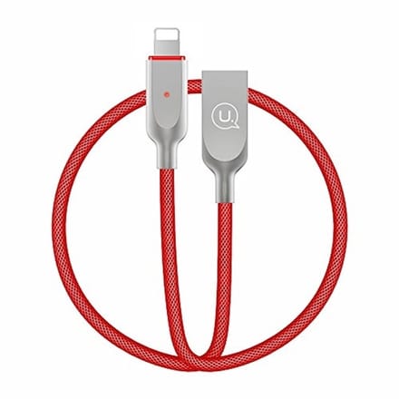 USAMS U-Sun Serie - Lightning Kabel - 1,9m - Power-off - Rood