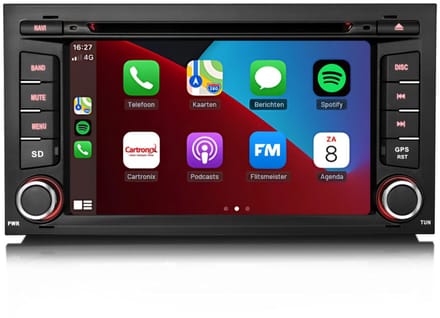 Carplay autoradio voor Seat Ibiza 6J | Leon 5F| 2009 t/m 2013 | Android 14 | Draadloos Apple Carplay & Android Auto | 4GB + 64GB | 8-Core processor | Cartronix | 2025 model | 2009 2010 2011 2012 2013 | Bluetooth & Wifi