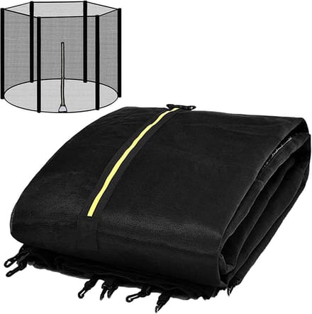 Trampoline Veiligheidsnet - Vervangend Net - Buiten Spelen - Hoge Weerbestendigheid - 24 meter - Zwart