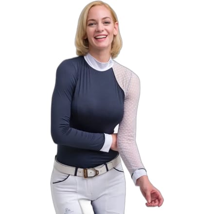 Dames polo met lange mouwen Cavalliera Modern