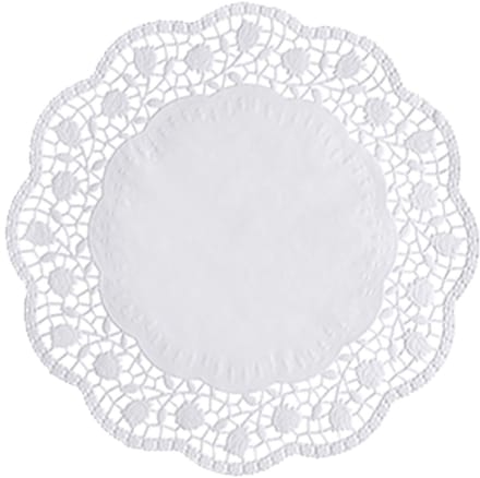 20x 100 Taartranden rond Ø 28 cm wit