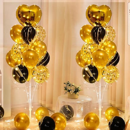 Ballonstandaardset 1,3 m - Herbruikbare Ballonhouder voor Bruiloft en Feestdecoratie