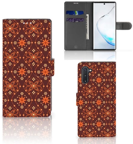 Samsung Galaxy Note 10 Telefoon Hoesje Batik Brown