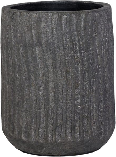 STILL - Planter Pot - Ribbels - Earth - Grijs - 22 x 16 cm