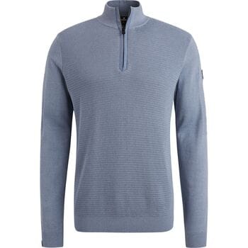 Sweaters Vanguard Trui Half Zip Structuur Blauw