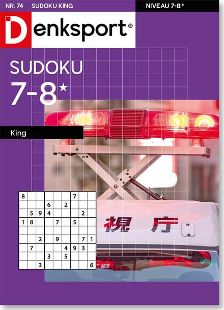 Denksport Puzzelboek Sudoku 7-8* king, editie 74