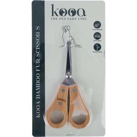 kooa bamboe bontschaar S 13,8x6,8x1,2cm hond & kat