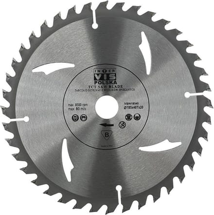 Cirkelzaagblad 185mm - 40 Tanden voor Houtbewerking
