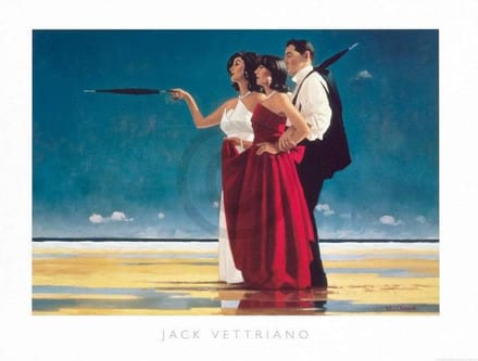 Kunstdruk Jack Vettriano - The Missing Man I 80x60cm