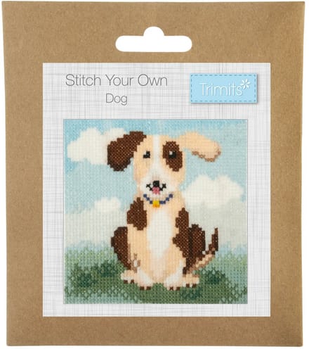 Kruissteekpakket om uit te tellen: Hond