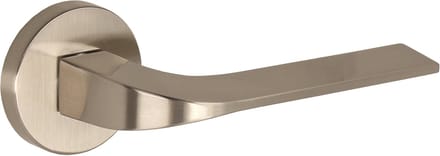 Gamet Basic Line - Deurkruk - Vidaro - Ronde Schild - Geborsteld Nikkel