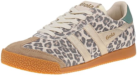 Gola Elan Safari - Damessneaker - Leopard-Licht-Karamel-Goud-Groen-Mist