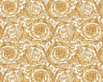 KLASSIEK BAROK ORNAMENTEN BEHANG - Beige Geel Goud - AS Creation Versace 4