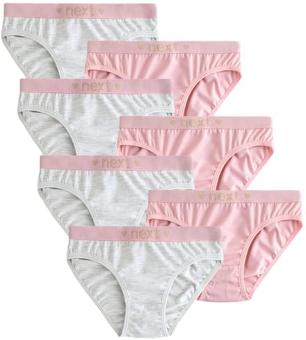 Next - Meisjes - Verpakking van 7 bikinibroekjes - Roze