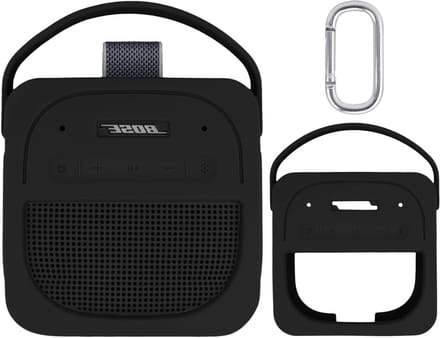 Draagbare Bluetooth speaker beschermhoes voor SoundLink Micro - Siliconen, Reis, Zwart