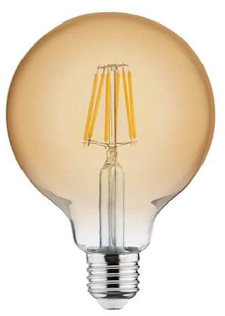 LED Lamp - Filament Rustiek - Globe - E27 Fitting - 6W - Warm Wit 2200K