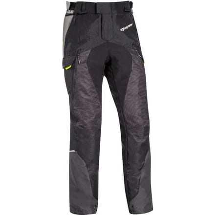 Ixon Balder PT Zwart Grijs Bright Geel Textiele Motorbroek - Broek