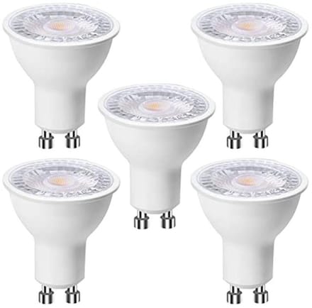LED GU10 Lampen 6W 500 Lumen Koudwit 6500K Niet Dimbaar - 5 Stuks