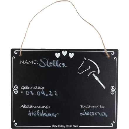Plaque d'écurie voor hobby Horse HKM Kids