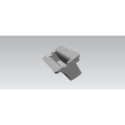 AEG knop, zilver, rechthoekig, ON/OFF 140040103040