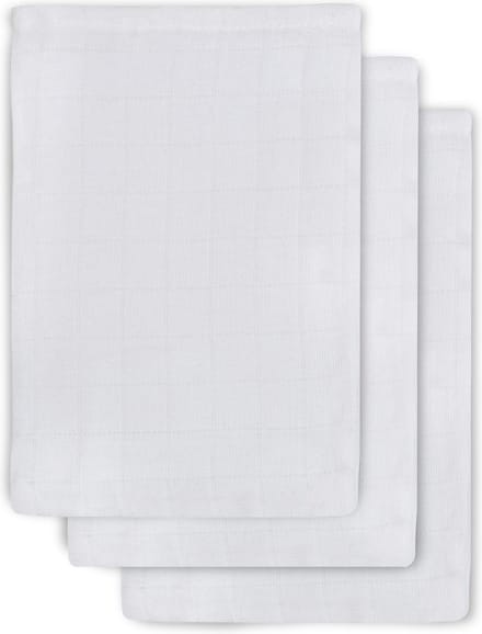 Jollein Washandje Hydrofiel Wit (3pack)