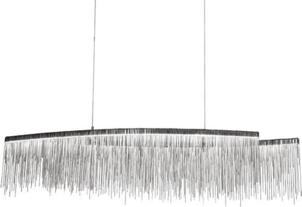 Toolight App891-Cp Chain Hanglamp Grijs 100X100X102,5Cm