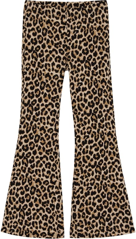 WE Fashion Meisjes slim fit flared legging met print