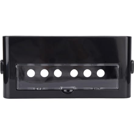 Boîte de rangement pour prise de courant, boîte de rangement en plastique, anti-poussière, pour la maison, taille moyenne, noir black