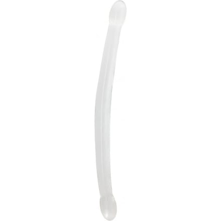 Shots - RealRock Niet-Realistische Dubbele Dong - 42 cm transparent