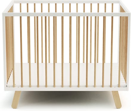 AT4 - Houten Babybox PIRATE Wit en Beuken 80 x 100 cm