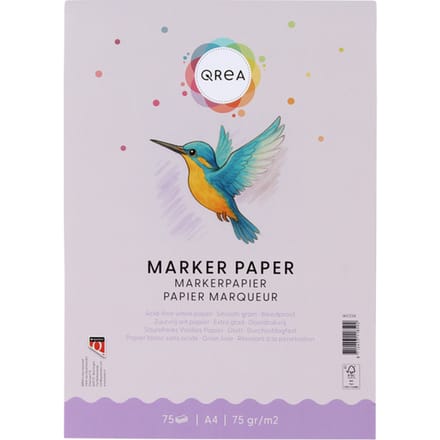Markerblok Qrea A4 75gram 75vel