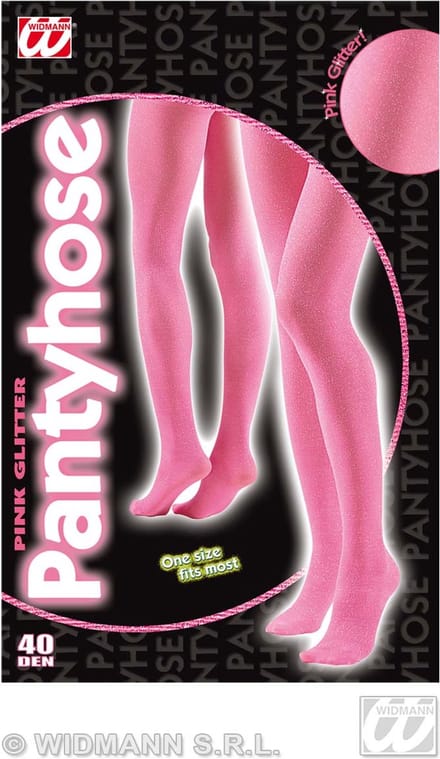 Glitter panty roze dames