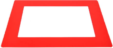 Floor Frame Pro zelfklevend documentvenster voor op de vloer - Rood - x x - - Polyvinylchloride (PVC) - - Voor binnen