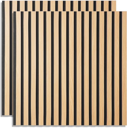 Homestyle4u Akoestisch paneel - 60x60 cm - Natuurlijk - Set van 2