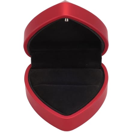 Ringdoos LED Hartvormige Ringdoos Waterdicht Exquise Ringetui Romantisch Decoratief Juweel rood