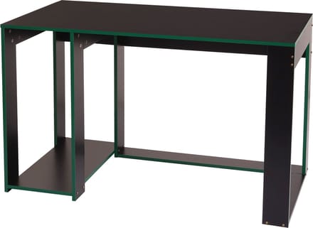 Bureau MCW-J26, computerbureau, bureau, 120x60x76cm ~ zwart-groen