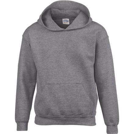 Gildan Heavy Blend™ Classic Fit Youth Hooded Sweatshirt GI18500B - Graphite Heather - 5/6 years (S)
