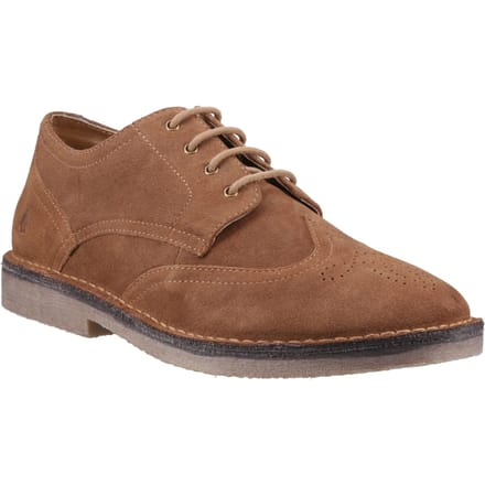 Hush Puppies Samson Leren Heren Tan Brogues Schoenen