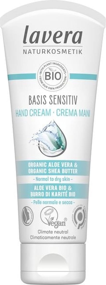 Lavera Basis Sensitiv handcreme/handcream bio 75 Milliliter